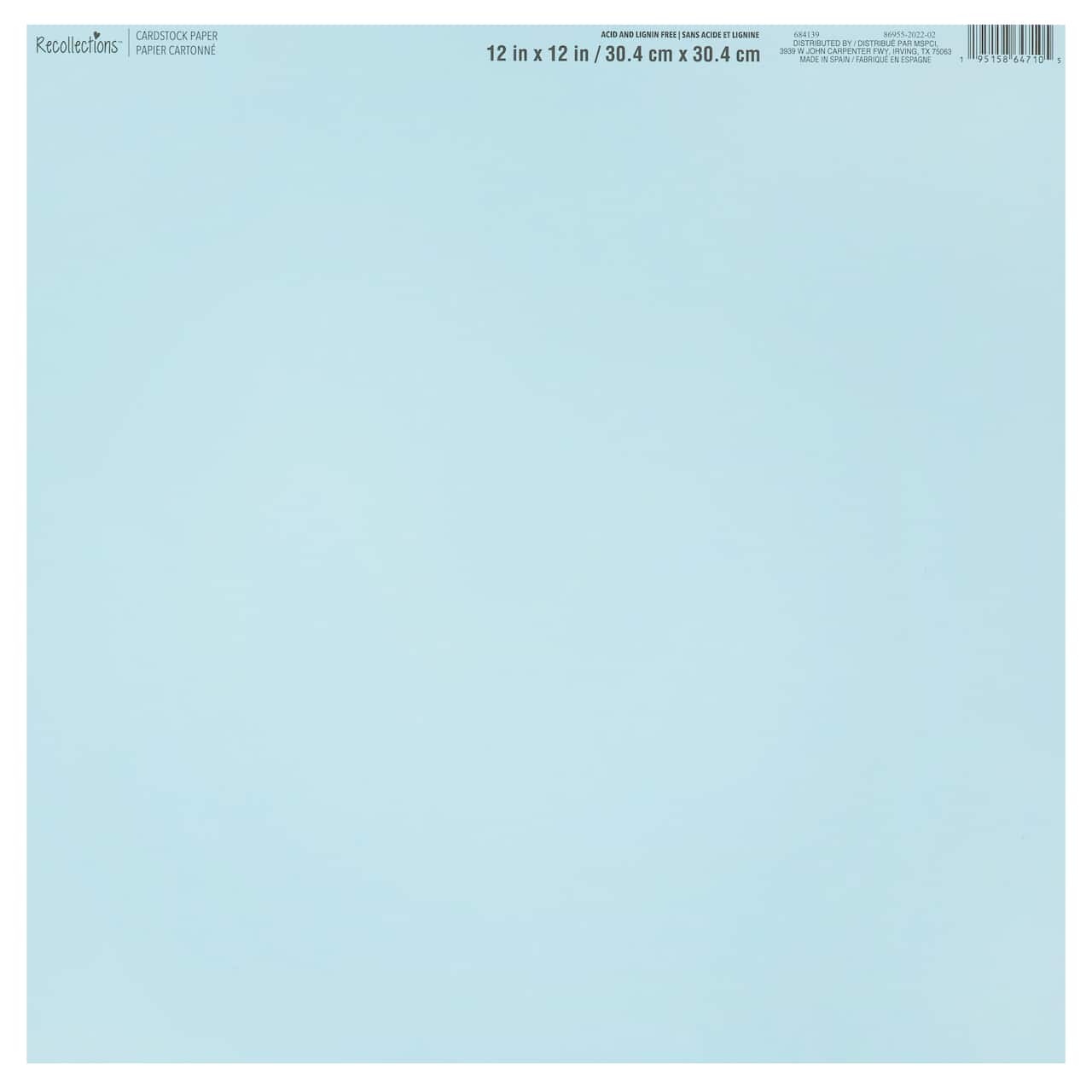 60 Pack: Smooth Solid Cardstock Paper by Recollections™, 12" x 12"
